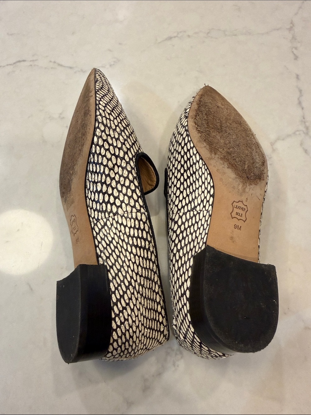 Tory Burch Pascal Pointy Toe Loafer in King Cobra Size 9 - Picture 5 of 9